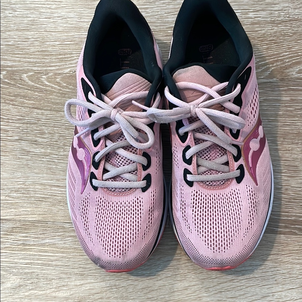 Saucony Pink Athletic Shoes with Cushioned Sole